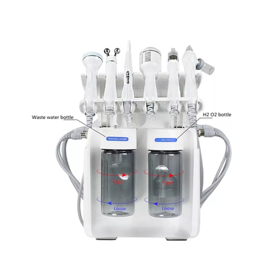 얼굴 정화기 6인1 산소 H2O2 작은 거품 얼굴 정화기